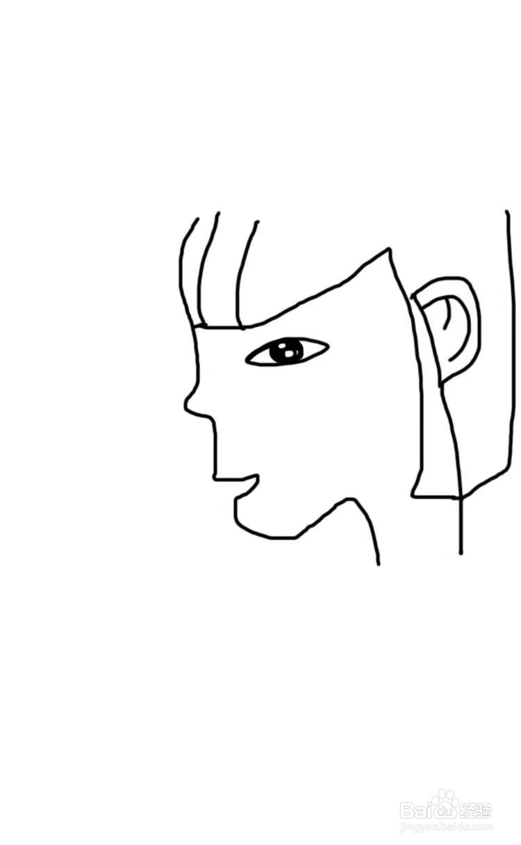 简笔画教程之短发女孩