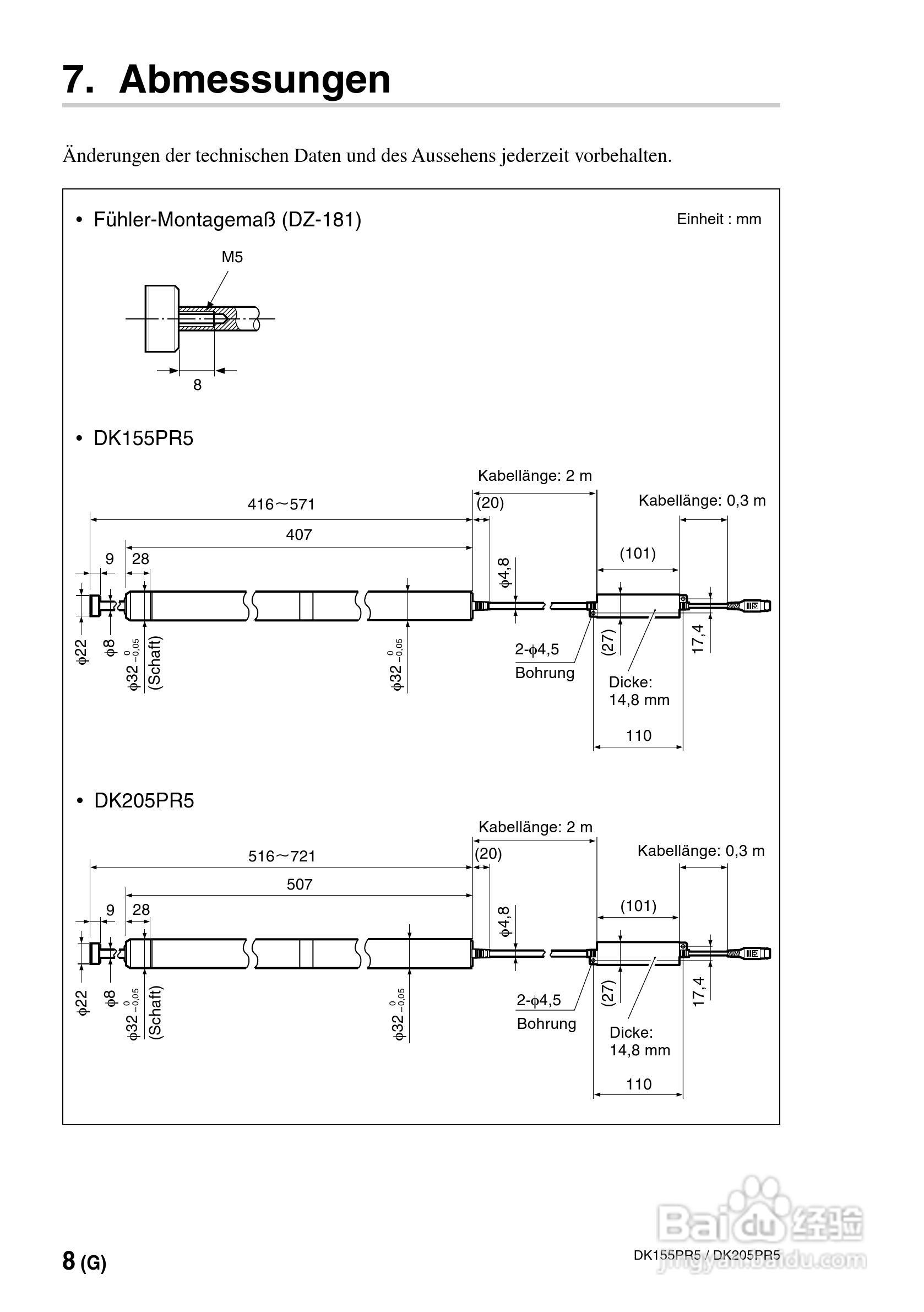 SONY DK155PR5PR5/DK205PR5数字测量器使用说明书:[6]