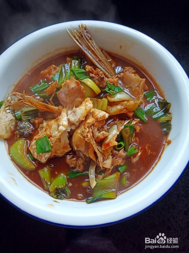 怎么做青菜烧鱼头