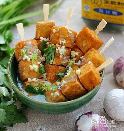 家庭自制炸臭豆腐