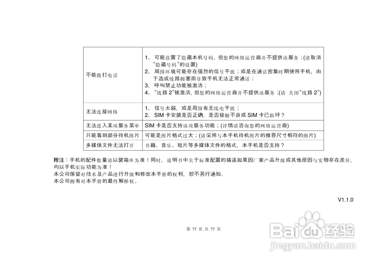 港利通手机S6600型使用说明书:[8]