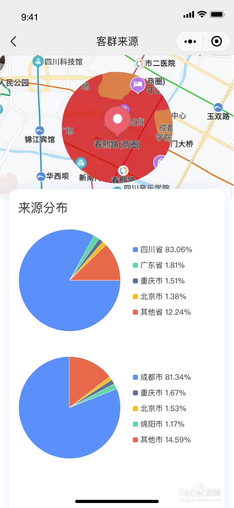 如何使用集客智选查任意周边客群画像