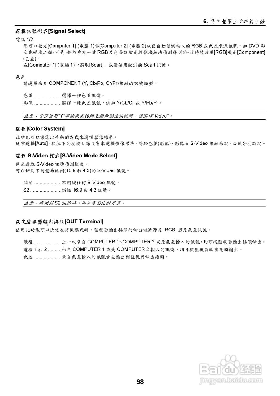 NEC NP2000/NP1000投影机使用手册:[11]