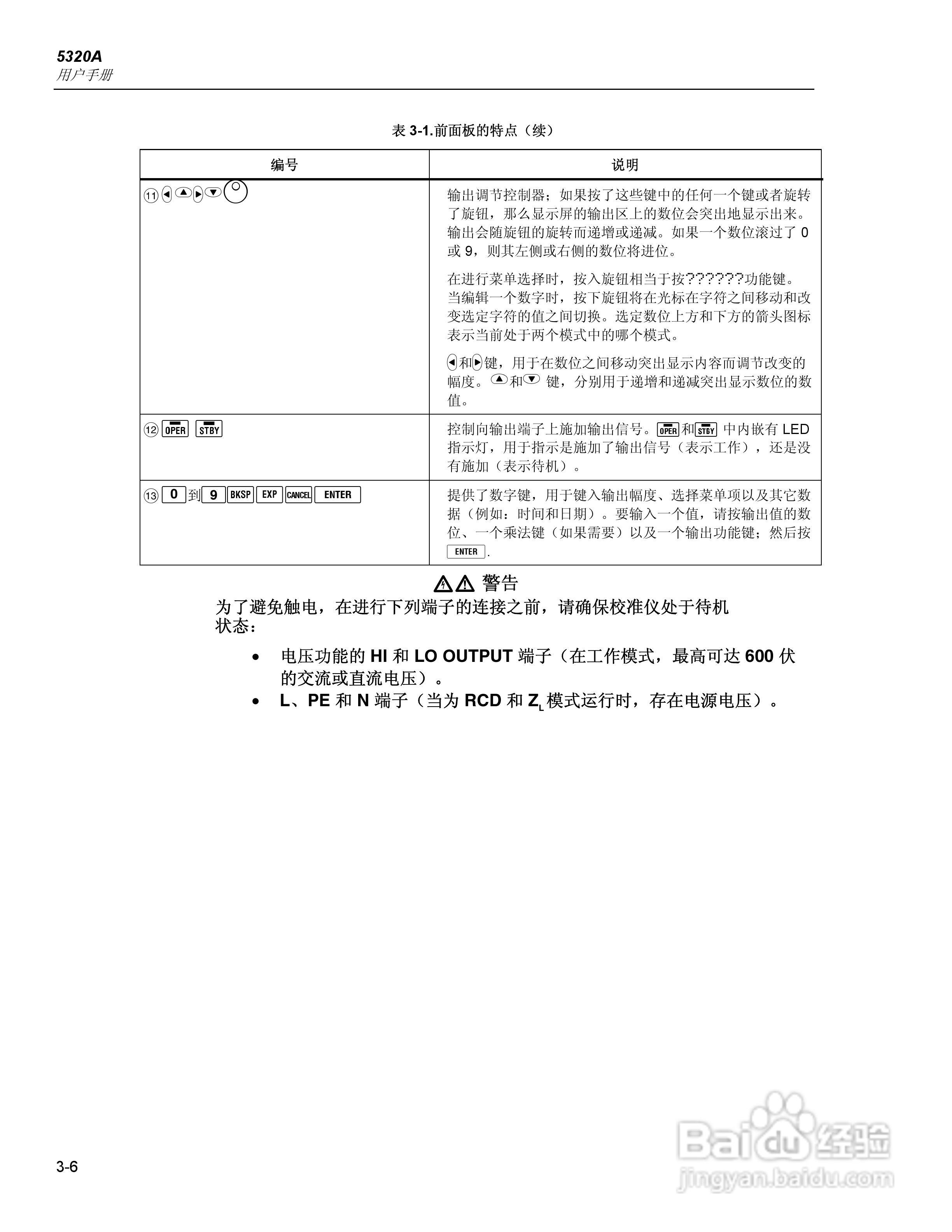 福禄克5320A 多功能电气安全校准器用户手册:[5]