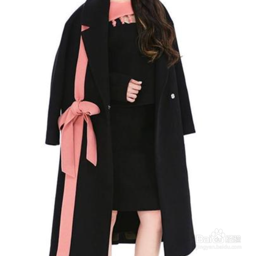 大衣腰带蝴蝶结的系法