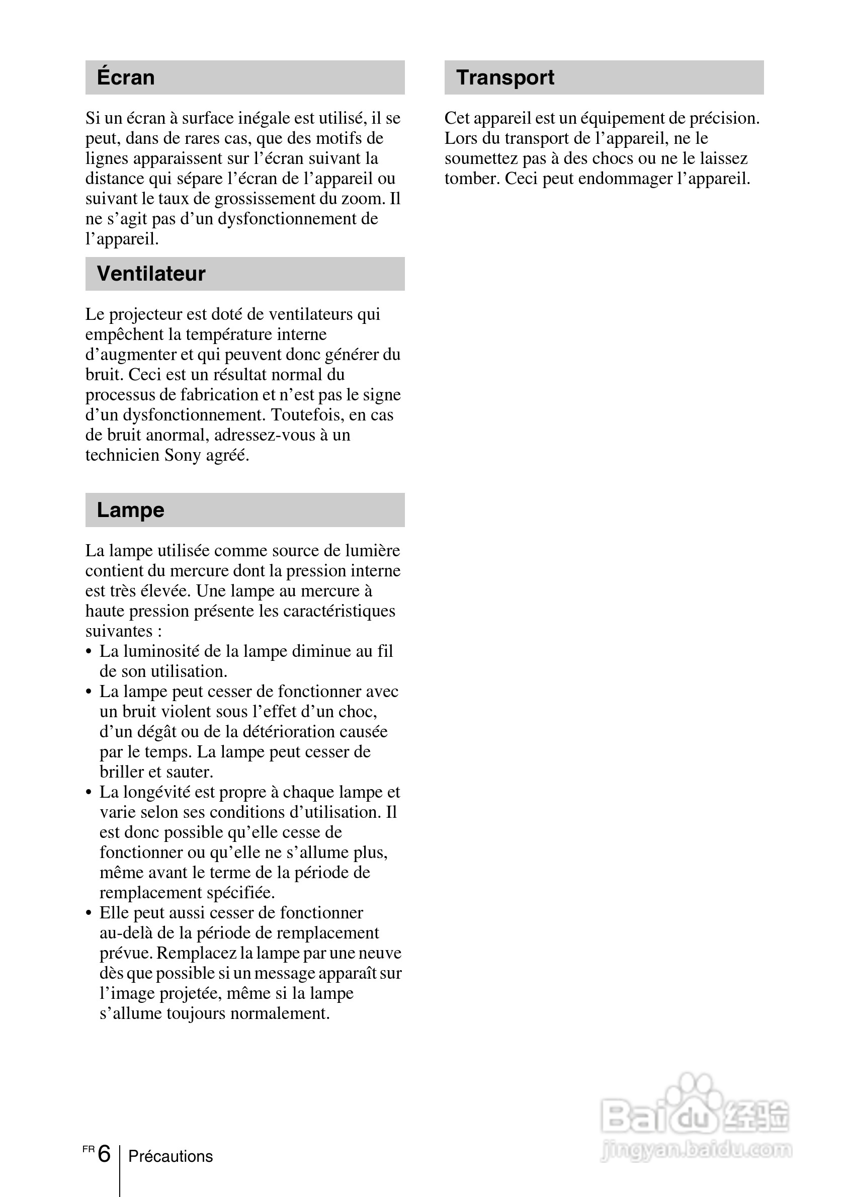 SONY VPL-EW275投影机说明书:[5]