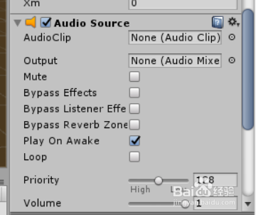 Unity 3d 中添加背景音乐 百度经验