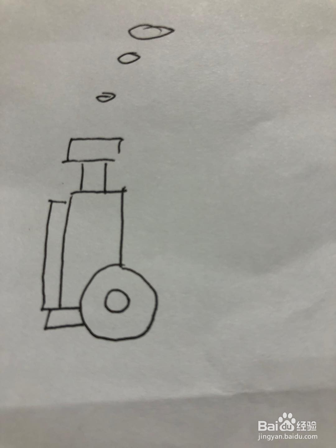 蒸汽火车简笔画
