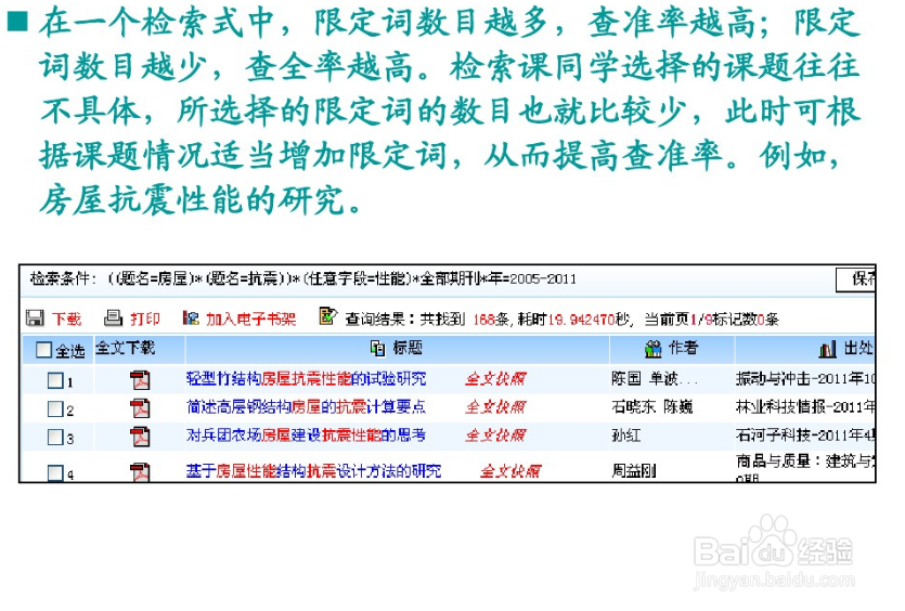 如何提高文献的检全率和检准率