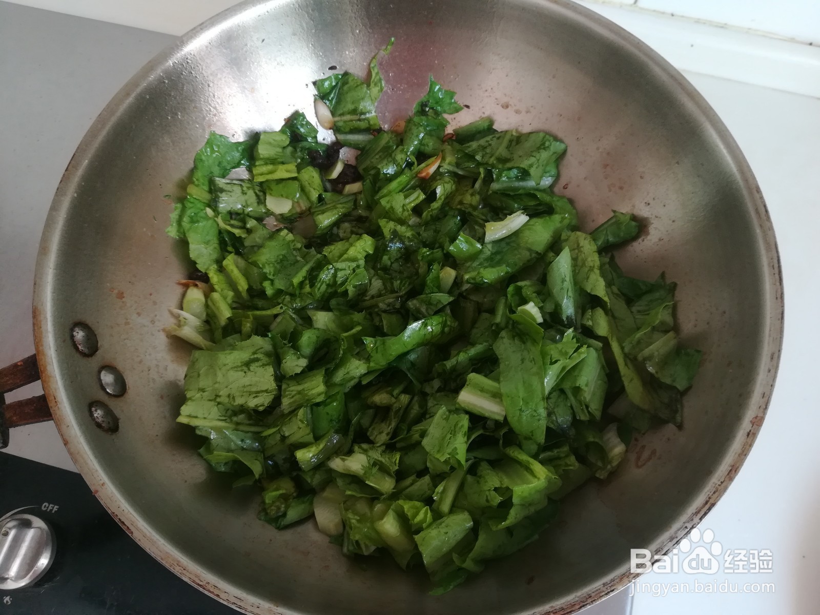 豆豉油麦菜的做法