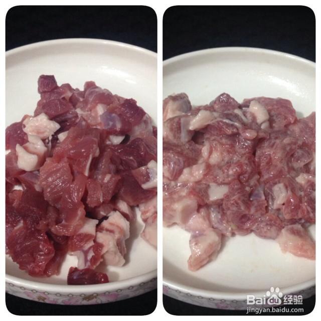 非常简单的肉丁花生米