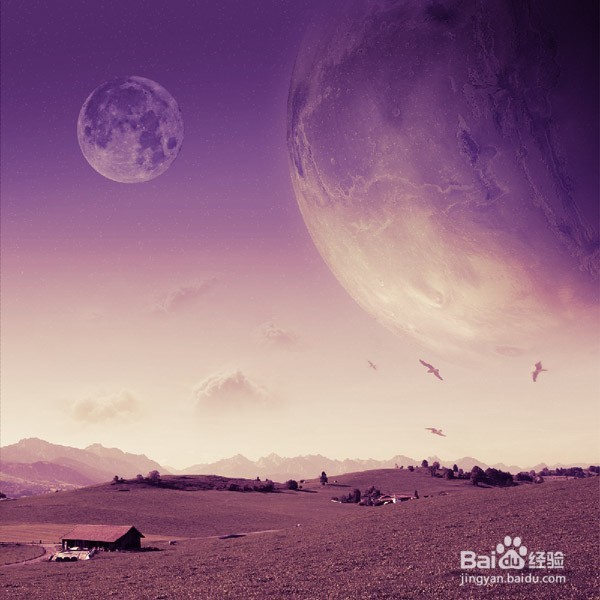 photoshop合成写实风格的奇幻空间