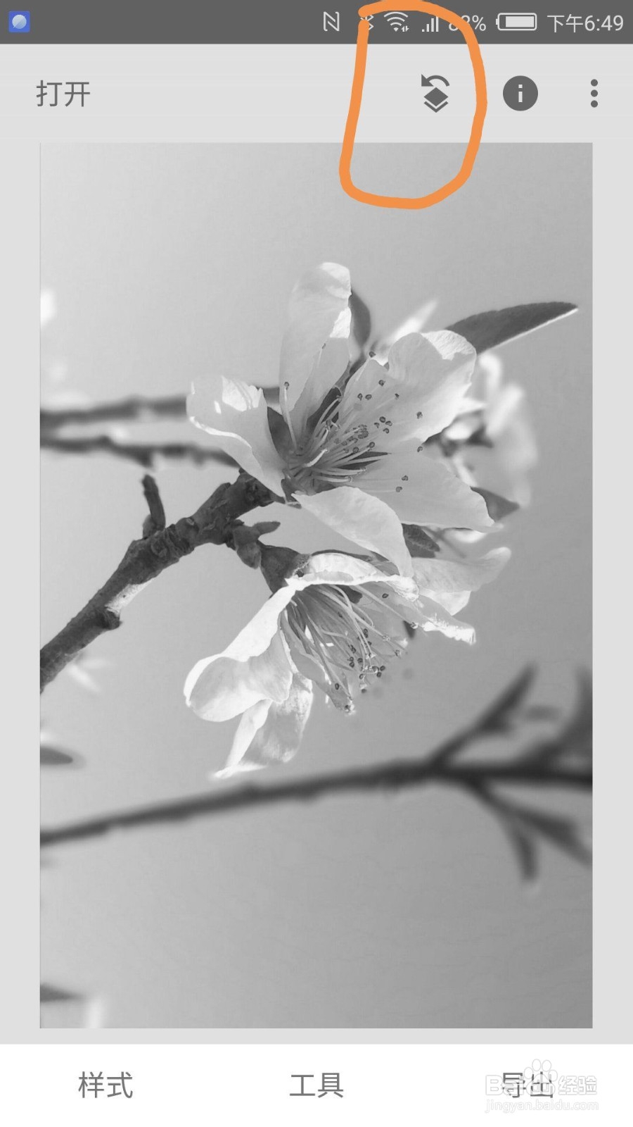 如何用snapseed进行图片的局部色彩保留