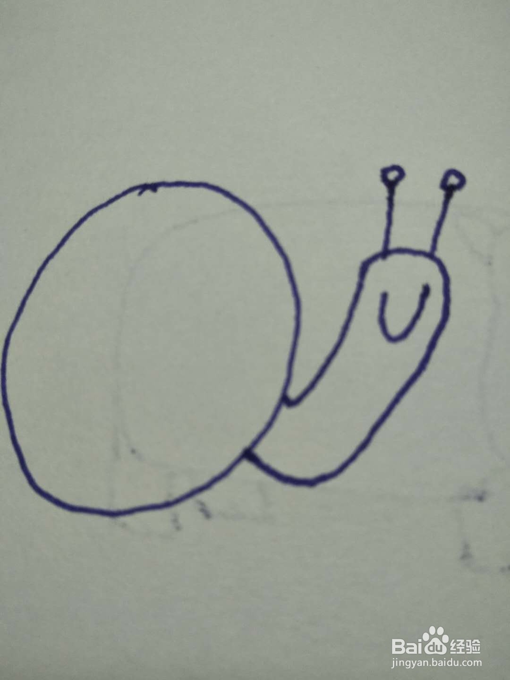 简笔画之蜗牛