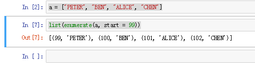 如何运用PYTHON里的enumerate