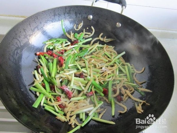 韭菜炒银鱼的做法