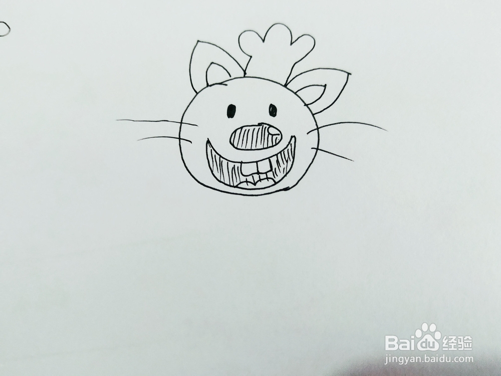 怎么来画一只卡通形象的老鼠简笔画呢
