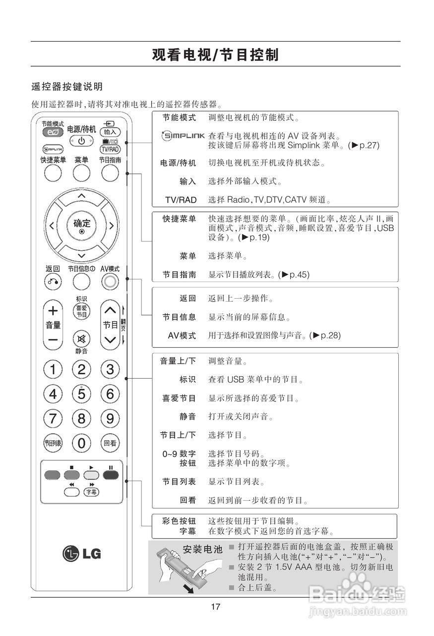LG 42LH50YD液晶彩电使用说明书:[2]