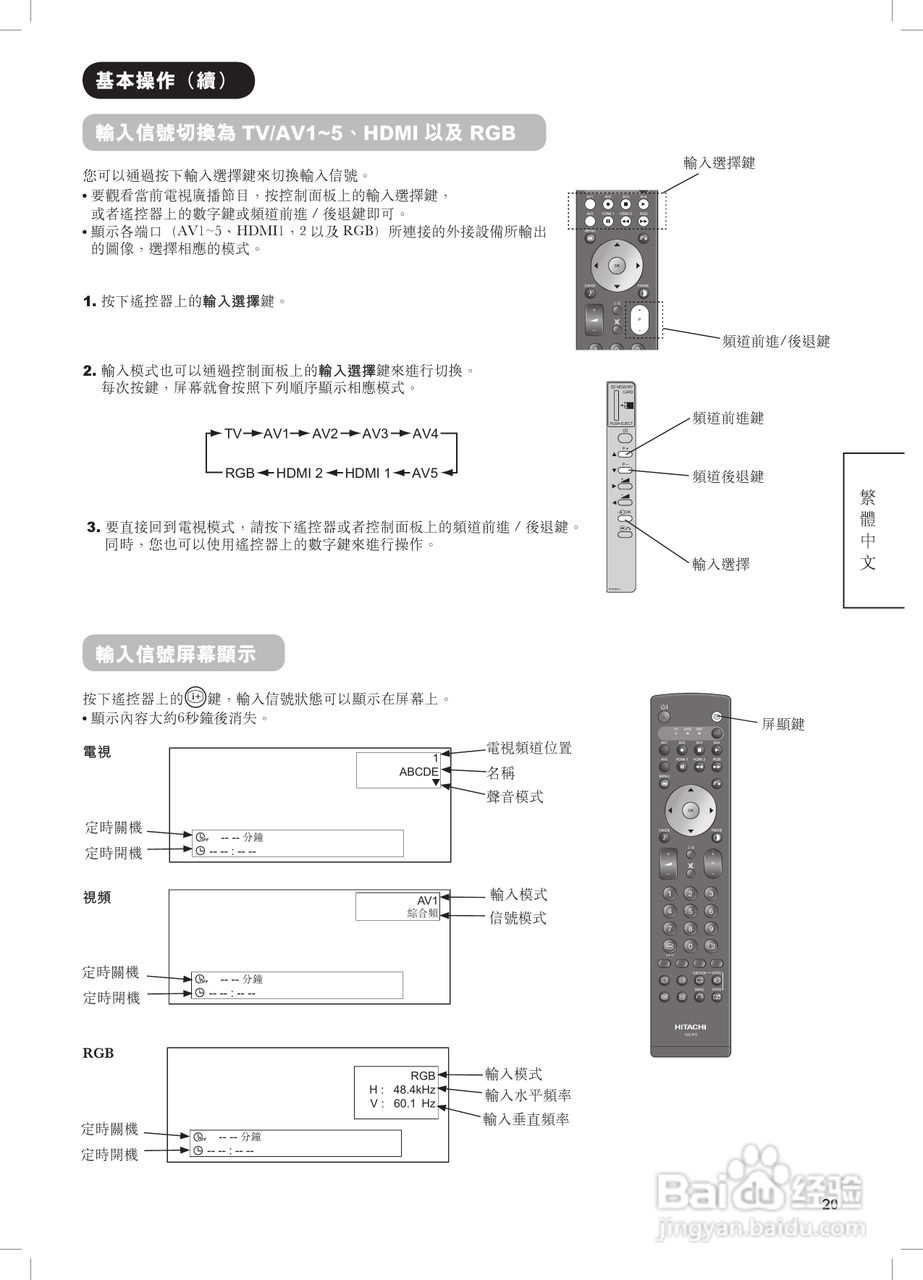日立牌42PD8900TA型等离子电视机使用说明书:[3]