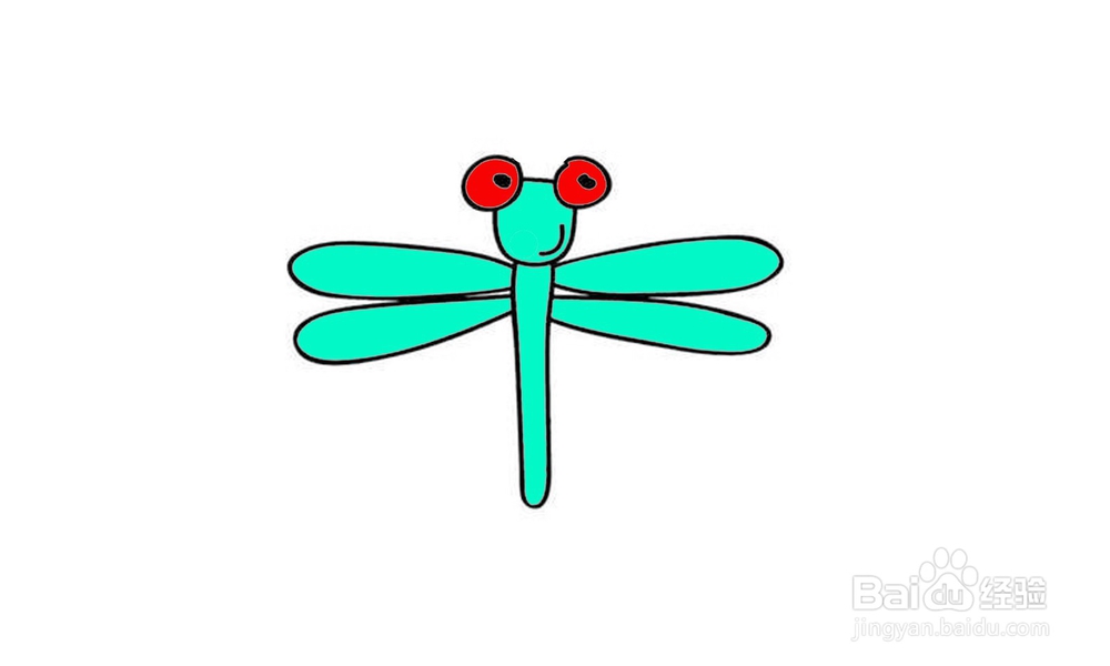 如何画出一只蜻蜓?