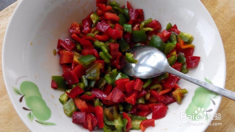 红绿辣椒拌虾皮