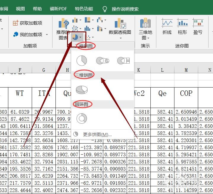 Excel表格如何插入饼形图