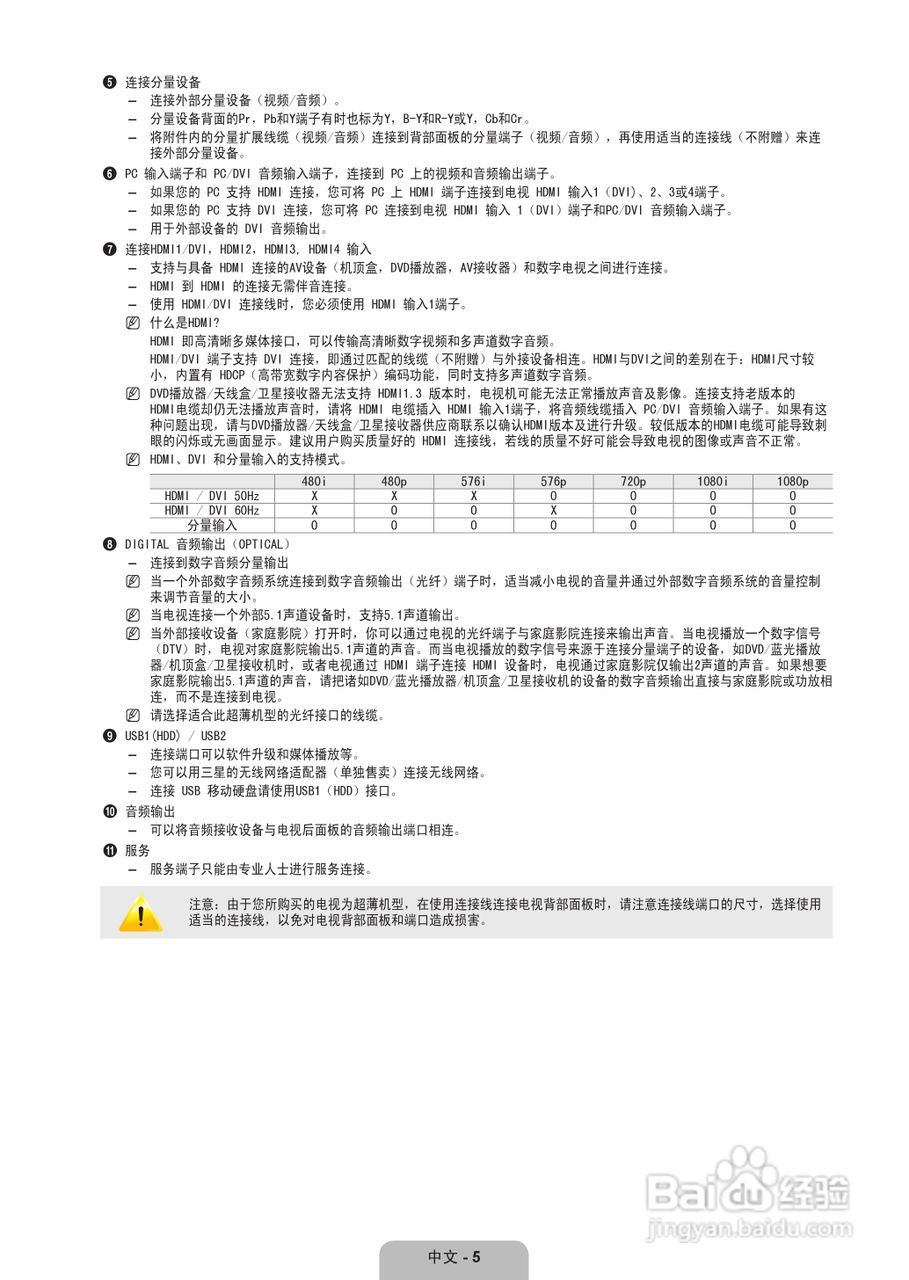 三星UA55B8000XF液晶彩电使用说明书:[1]
