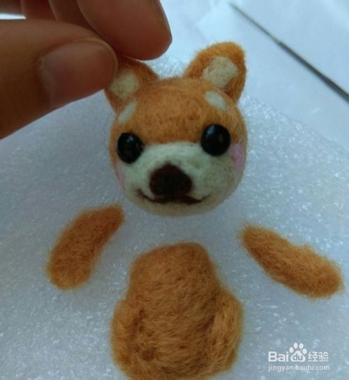 教你怎么用羊毛制作秋田犬 百度经验