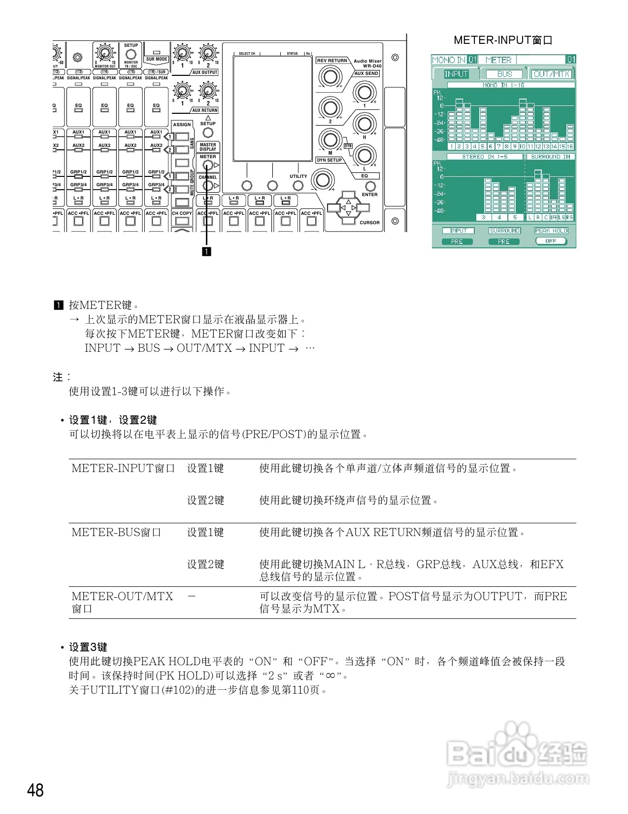 松下WR-D40数字式凋音台使用说明书:[3]