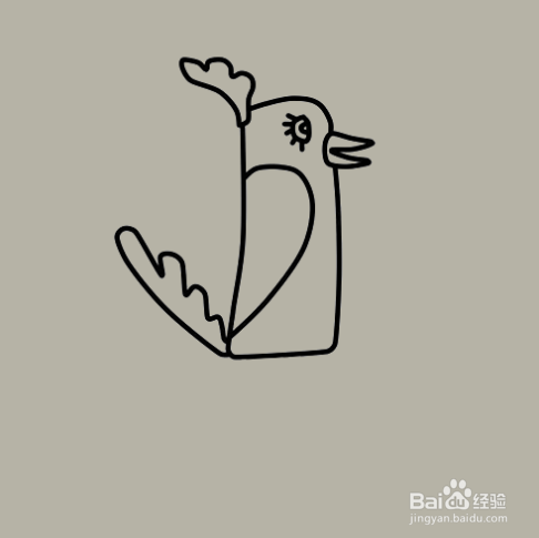 如何手工画生气的小鸟简笔画？