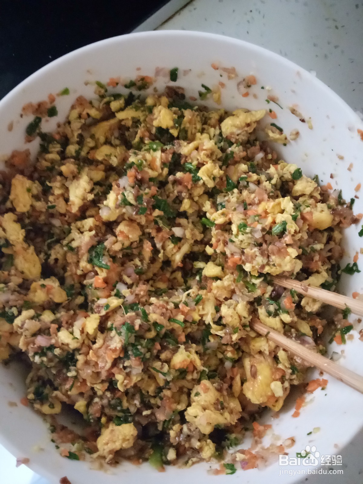 杂蔬鸡蛋馅饺子