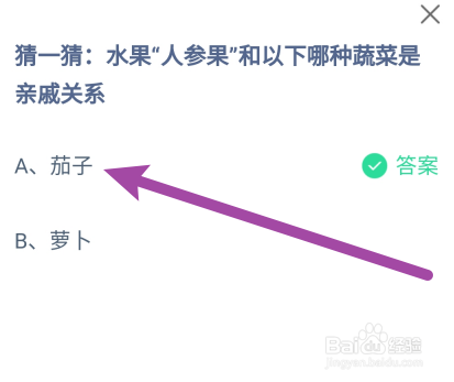 蚂蚁庄园答案水果人参果和哪种蔬菜是亲戚关系