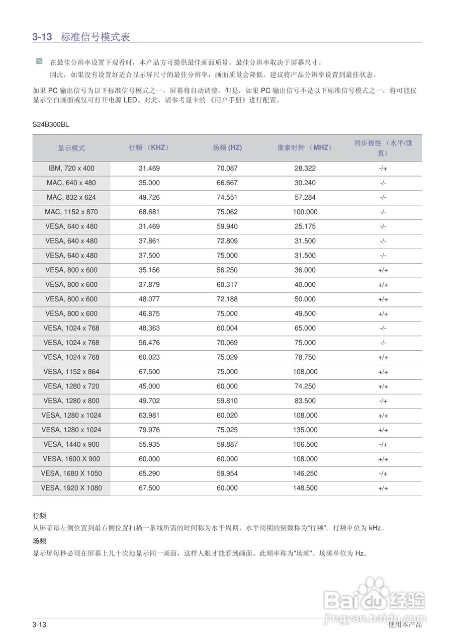三星S24B300H液晶显示器使用说明书:[4]