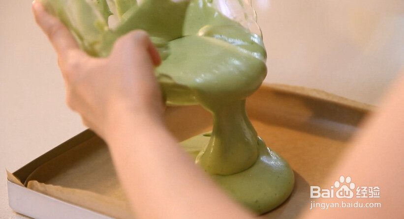 抹茶戚风蛋糕卷的做法