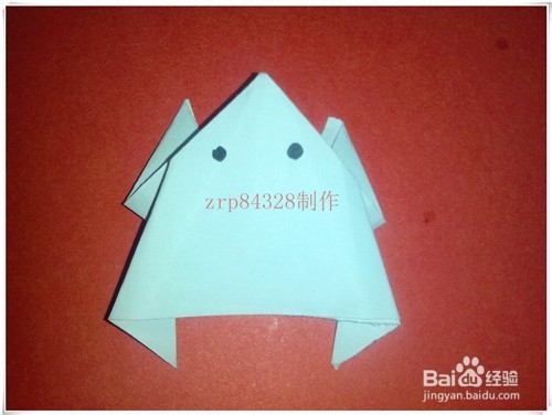 儿童快乐手工（折纸）制作：[8]青蛙