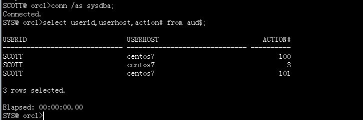 Oracle审计管理audit