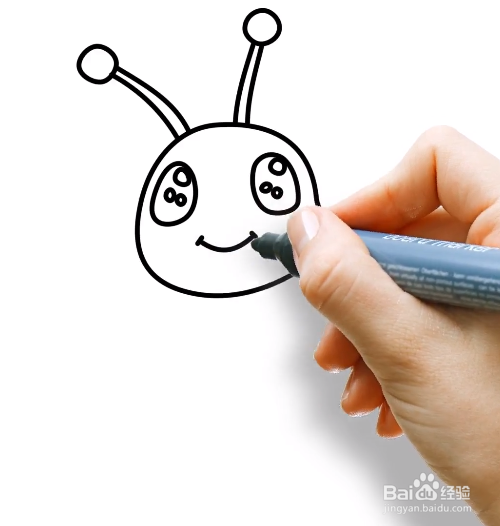 如何画可爱的毛毛虫？