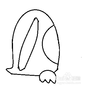 企鹅简笔画怎么画?