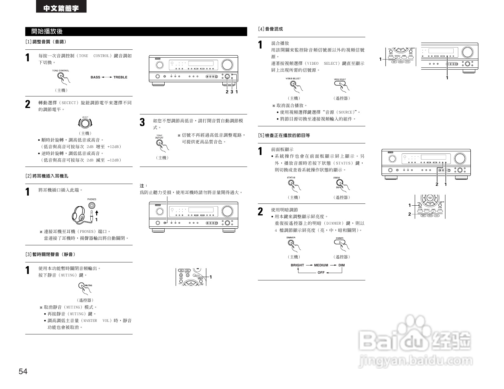 DENON AVR-1684收音环绕扩音操作说明书:[3]