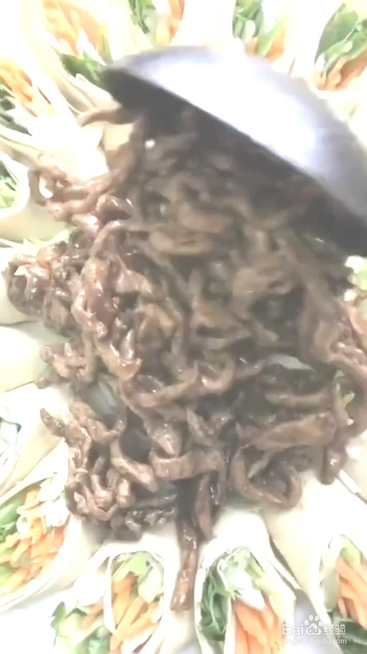 如何制作葵花肉丝？