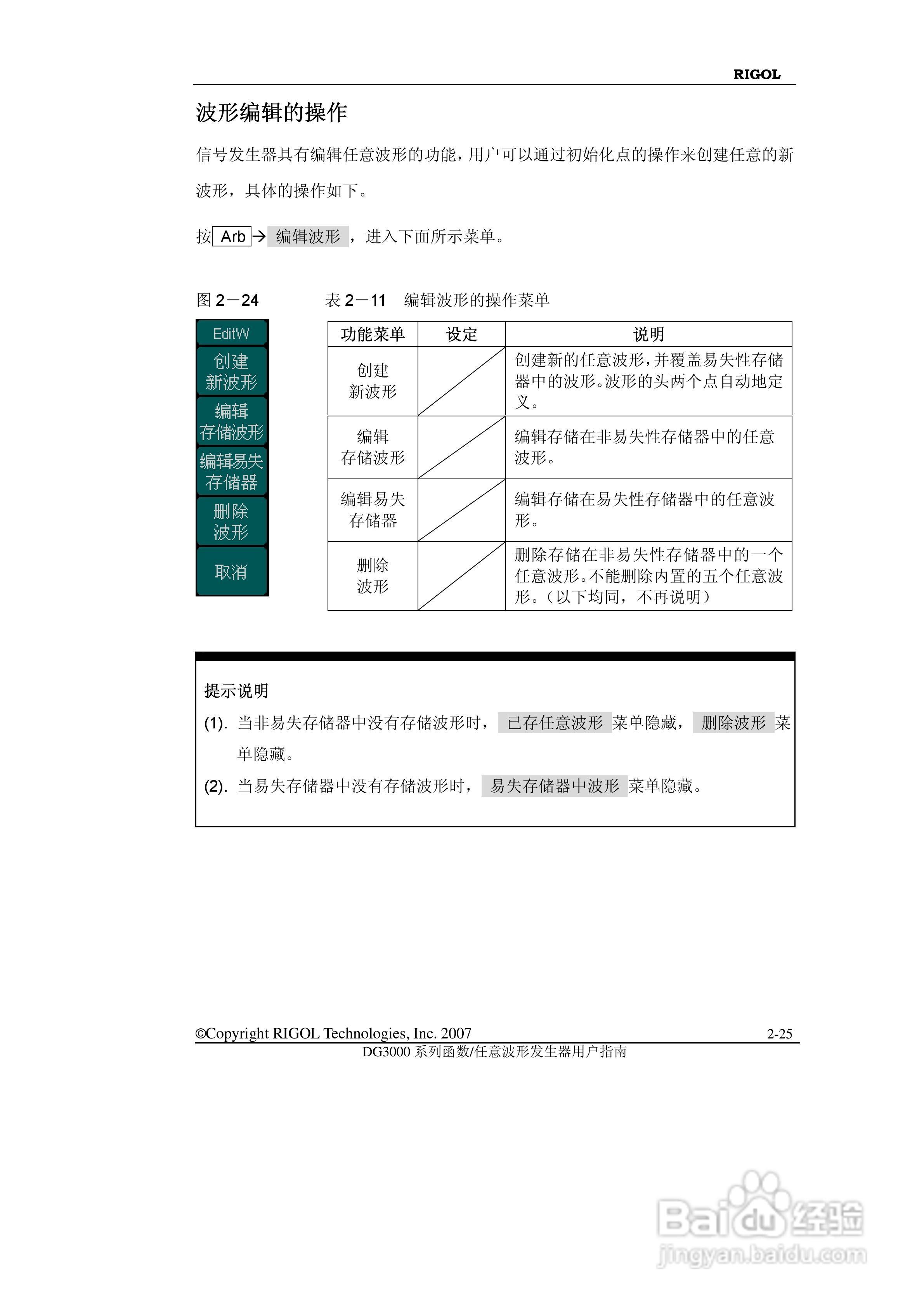 RIGOL函数任意波形发生器DG3000用户手册:[6]