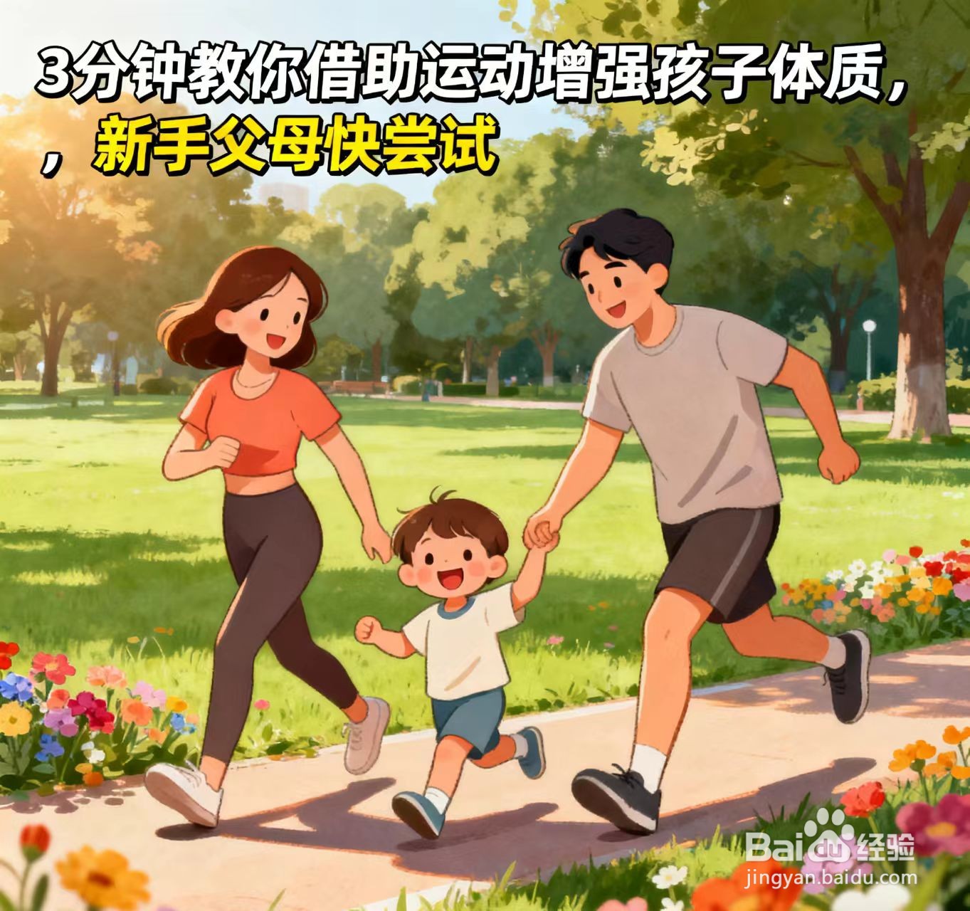 3分钟教你借助运动增强孩子体质，新手尝试