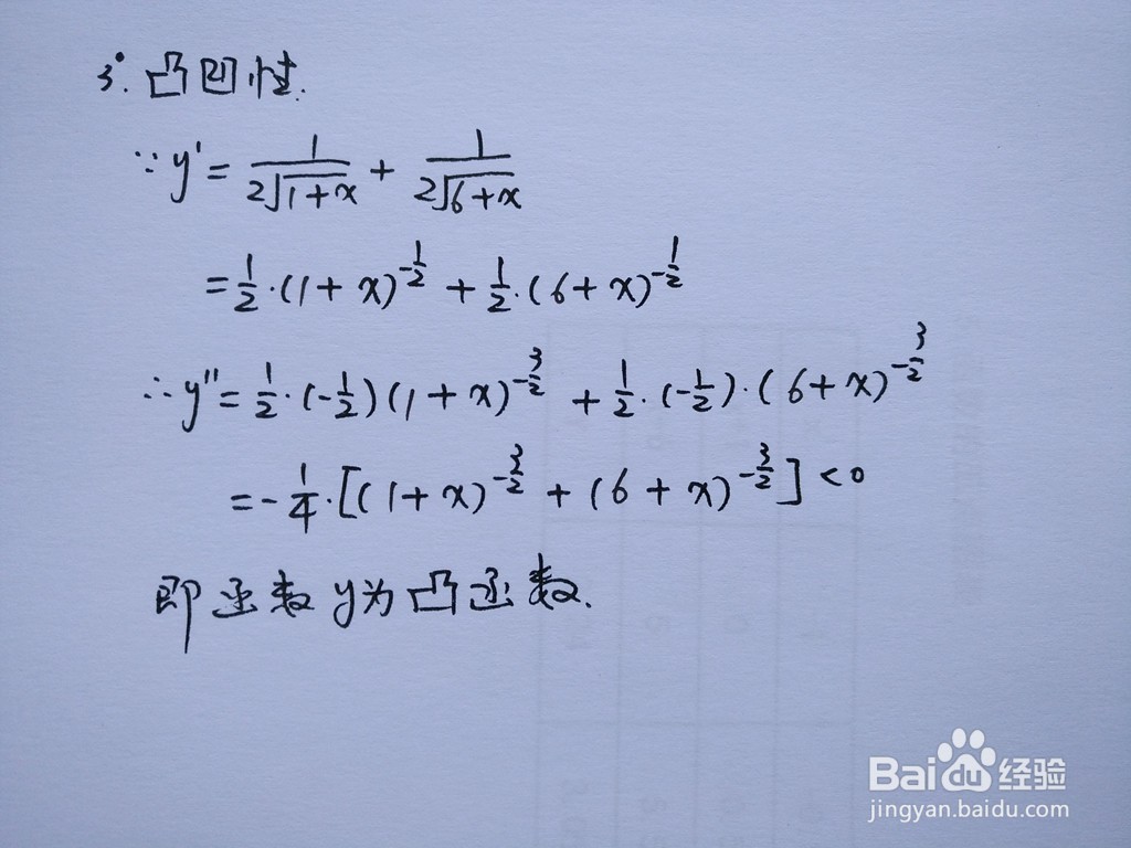 函数y=√(1+x)+√(6+x)的图像