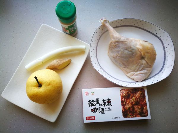 咖喱雪梨烤鸭腿