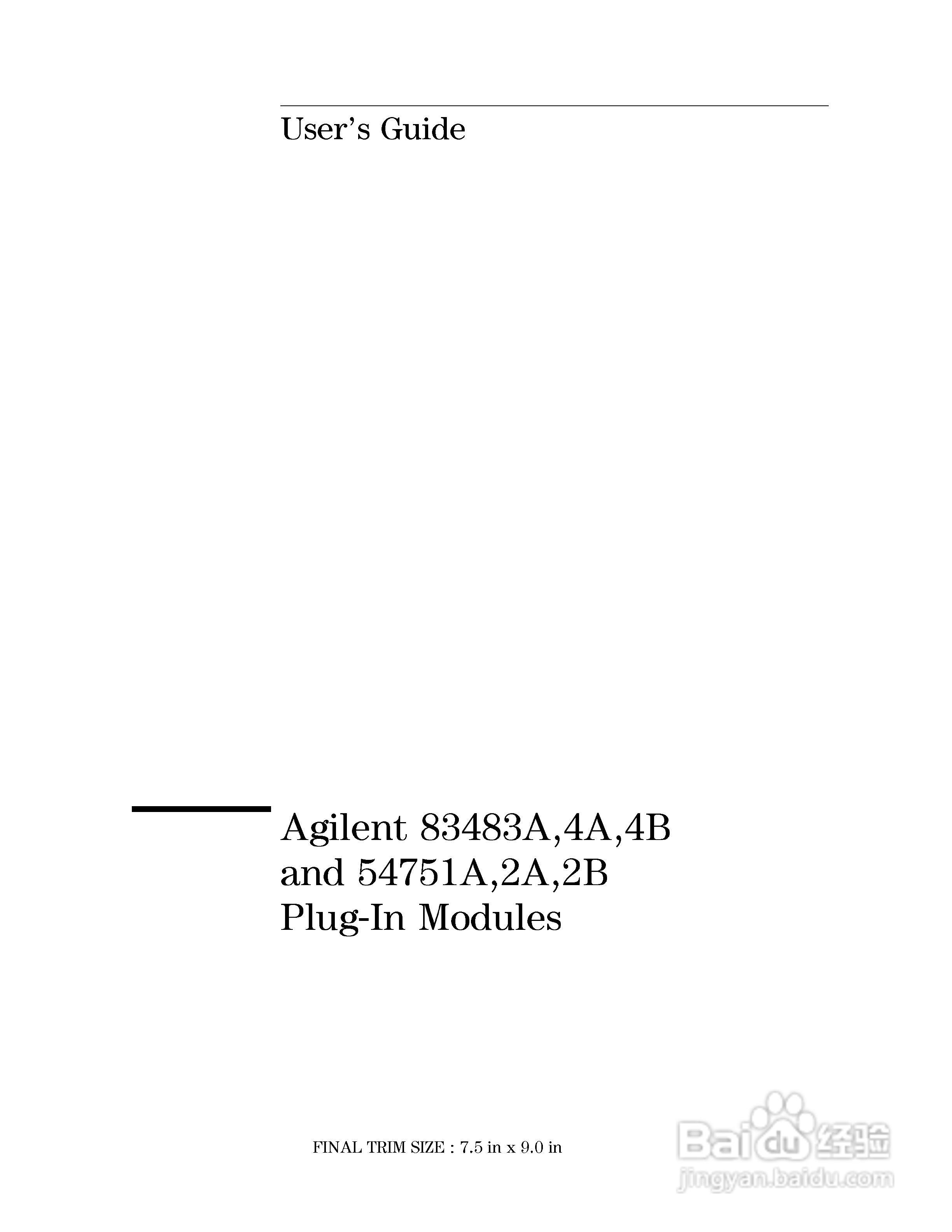 HP 83483E仪器说明书:[1]