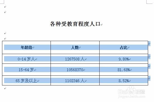 word制作表格中文字怎么上下居中