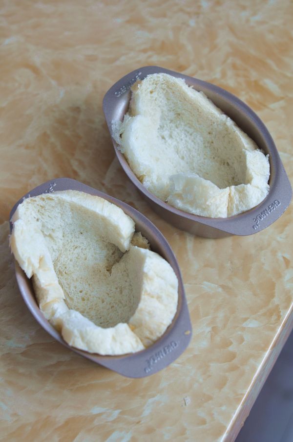 烤鸭芝士面包盏