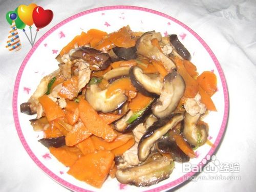 蚝油胡萝卜香菇的做法