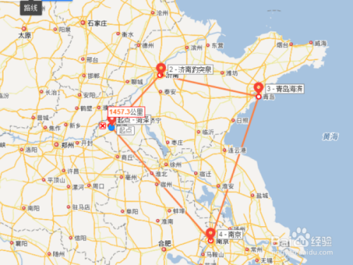 如何用百度地图制作多地点路线图?