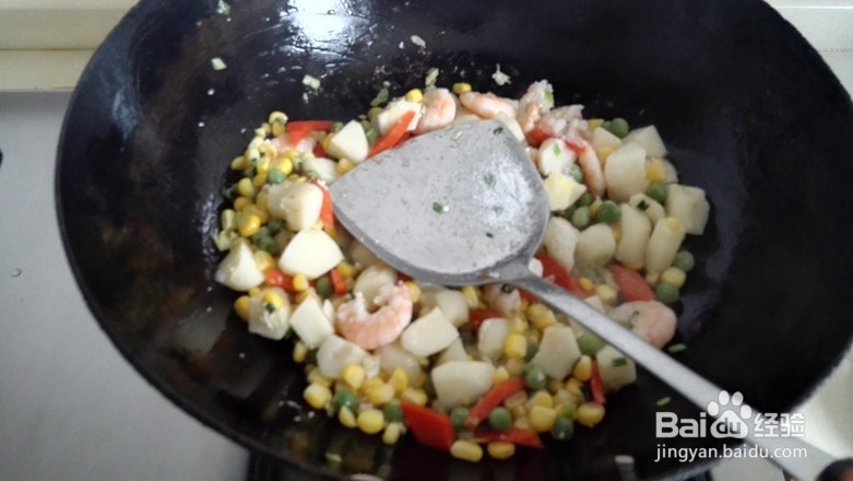 家常荸荠炒虾仁
